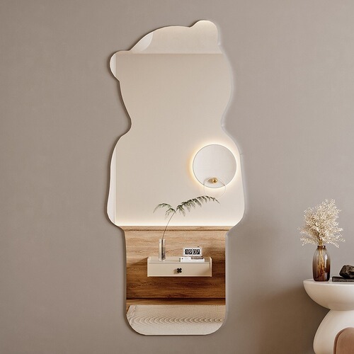 Acrylic Soft Mirror Full-Length Mirror Home Wall-Stick Self-Adhesive Full-Body Dressing Mirror for Girls' Bedroom Full-Length Dressing Room Mirror Wardrobe Try-On Mirror