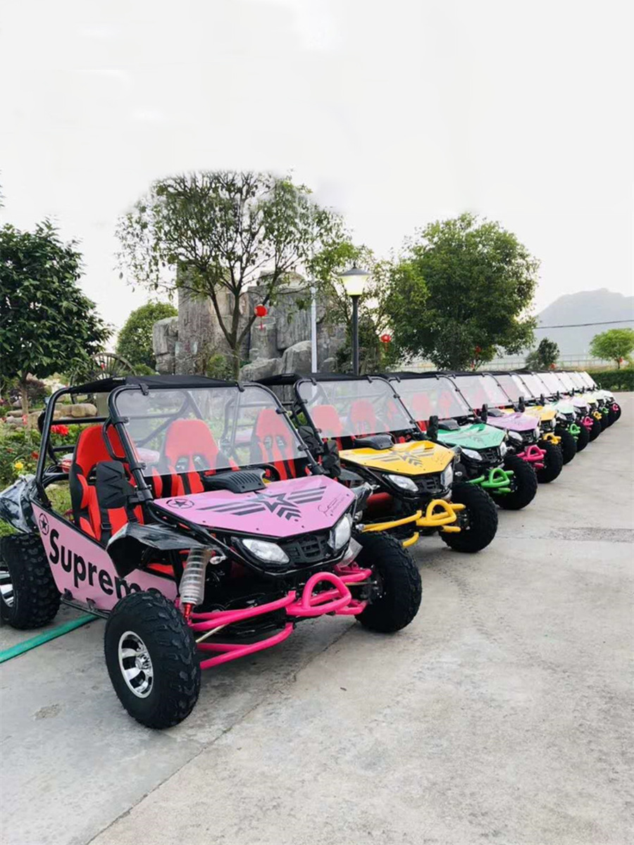 Todo terreno ATV de cuatro ruedas todoterreno kart 200cc gasolina adulto motocicleta patio de recreo escénico doble ATV