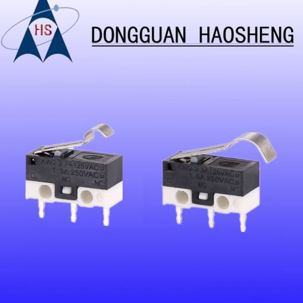 【顺丰速发】现货微动开关13.5MM鼠标按键弯柄 无柄 加长柄带滑轮