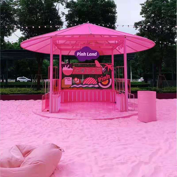 fuchsia beach coloured sand