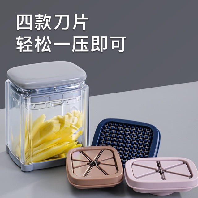 Cortador de verduras multifuncional, cortador de cortes de prensa doméstico, herramienta de preparación de verduras de cocina ABS de grado alimenticio