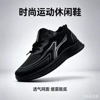 新款运动休闲男鞋2026男士PU休闲鞋耐脏防水鞋舒适轻便跑步男士鞋