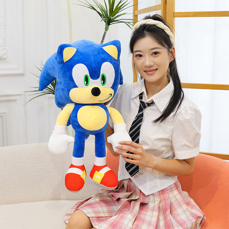 Cross-Border Sonic the Hedgehog Plush Toy Doll, Sonic the Hedgehog Stuffed Animal, Pillow, Doll, Foreign Trade Wholesale