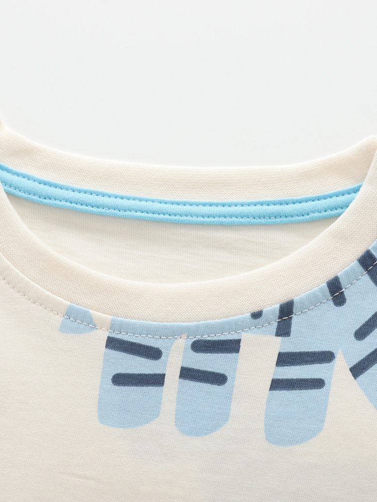 Malwee transfronterizo pijamas de niños verano nuevo lindo niño cuello redondo manga corta Europa y Estados Unidos juego casual para niños