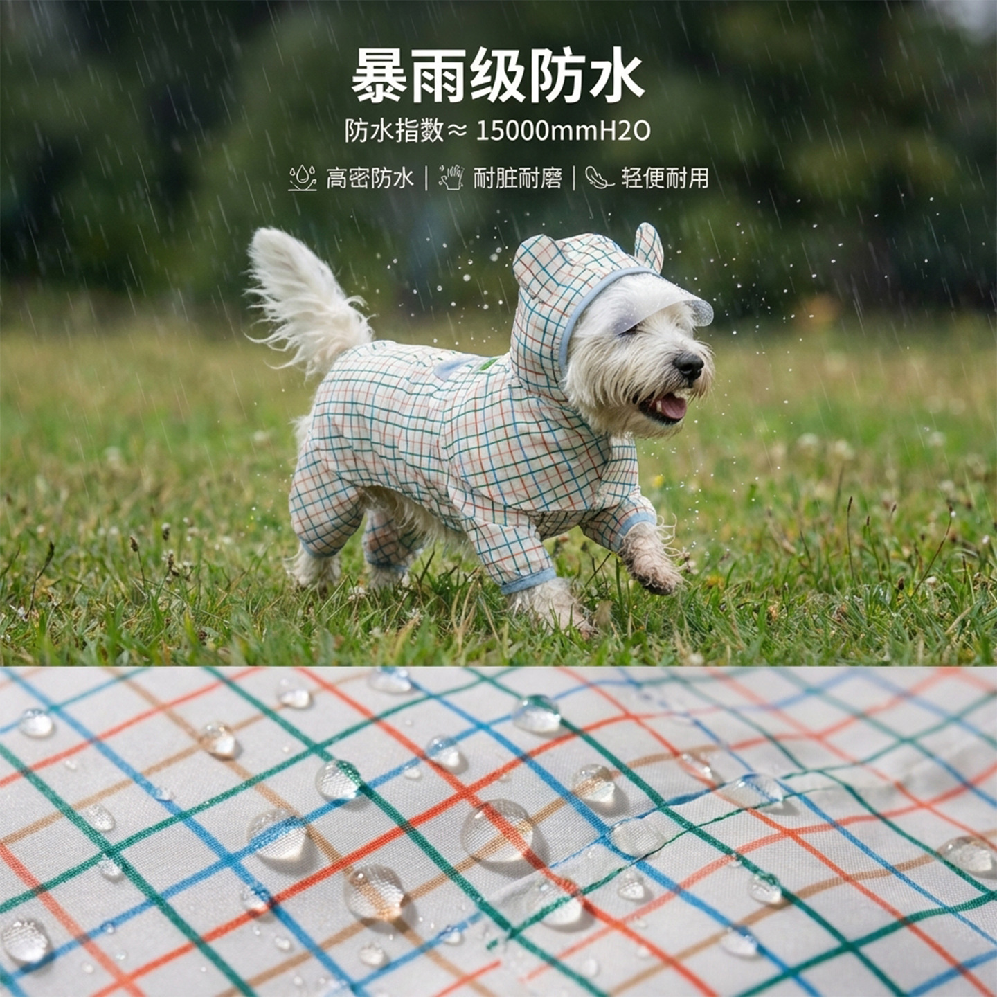 Impermeable Dividido para Mascotas para Días de Lluvia image 4