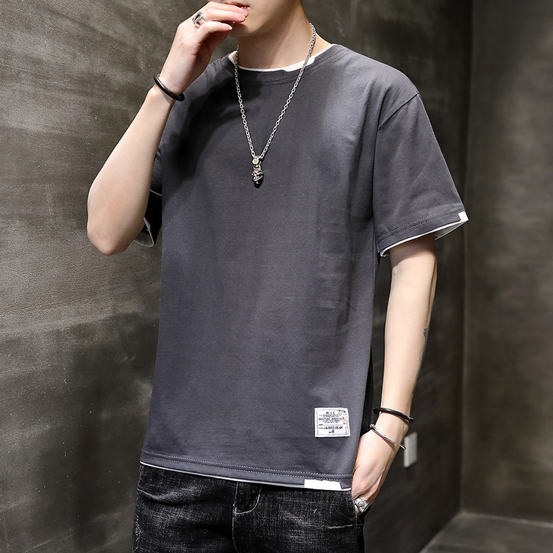 New Short-Sleeved T-Shirt for Men, Summer Thin Ice Silk Trendy Brand Half-Sleeved T-Shirt, Men's Ice-Feel Top, Men's 2026