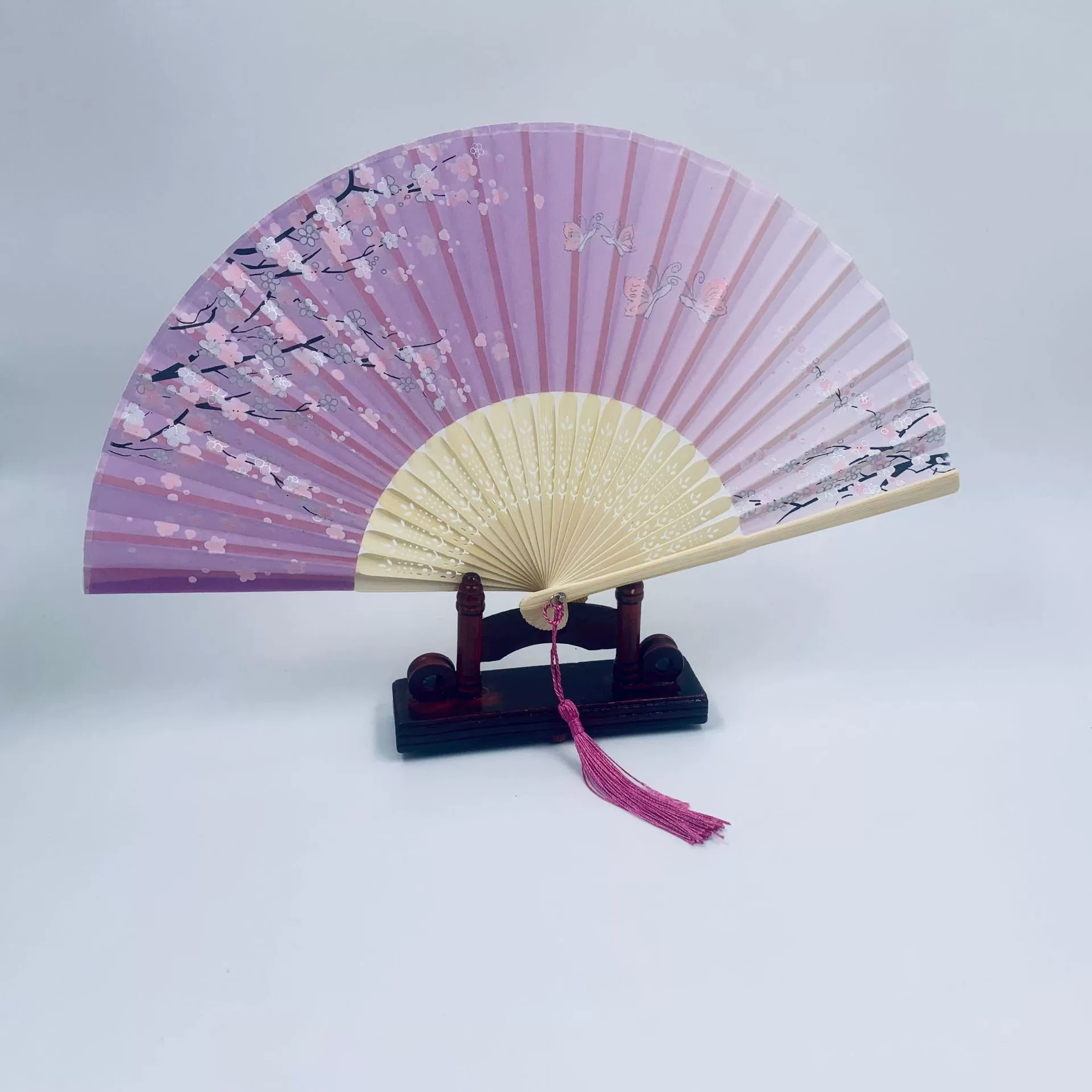 Folding Hand Fan Hanfu Style, Silk-screen Print, High-definition Patterns, Fine Workmanship