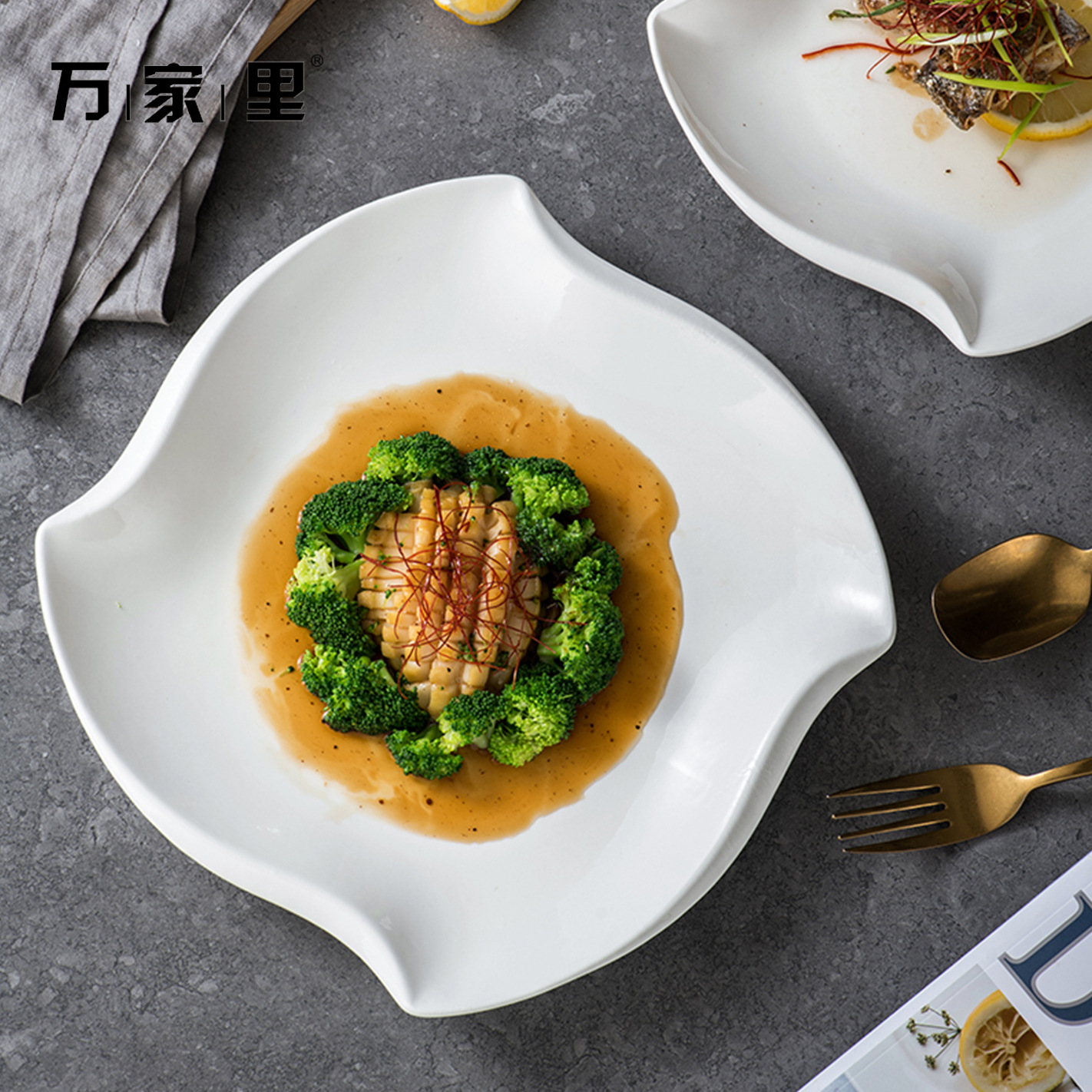 Hoteles creativos de forma especial platos profundos platos irregulares de platos de sopa de platos