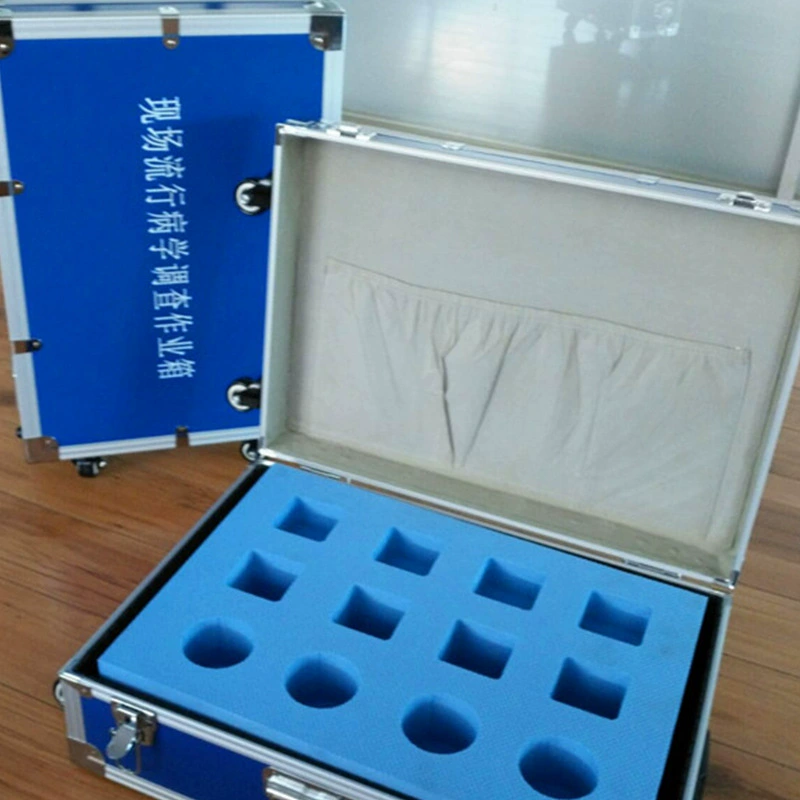 Manufacturer supplies aluminum alloy built-in trolley case, eva shock pad, fragile packaging instrument case processing