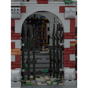 Moc-150081 Modular Ruins Villa, an Ancient and Beautiful House Model 1364 Particle Number