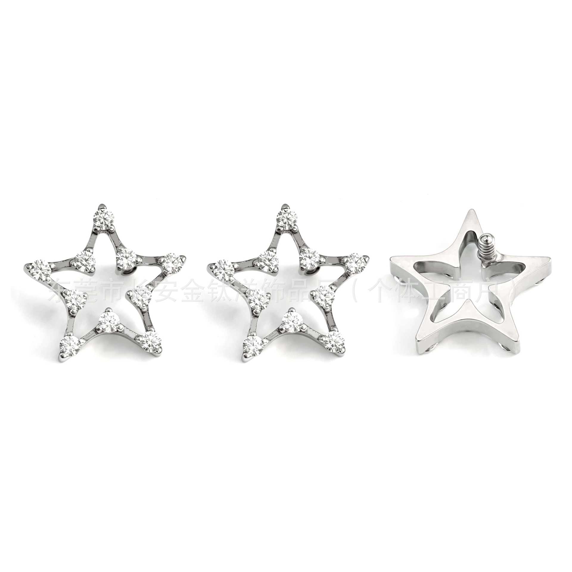 Labret piercing jewelry detail image
