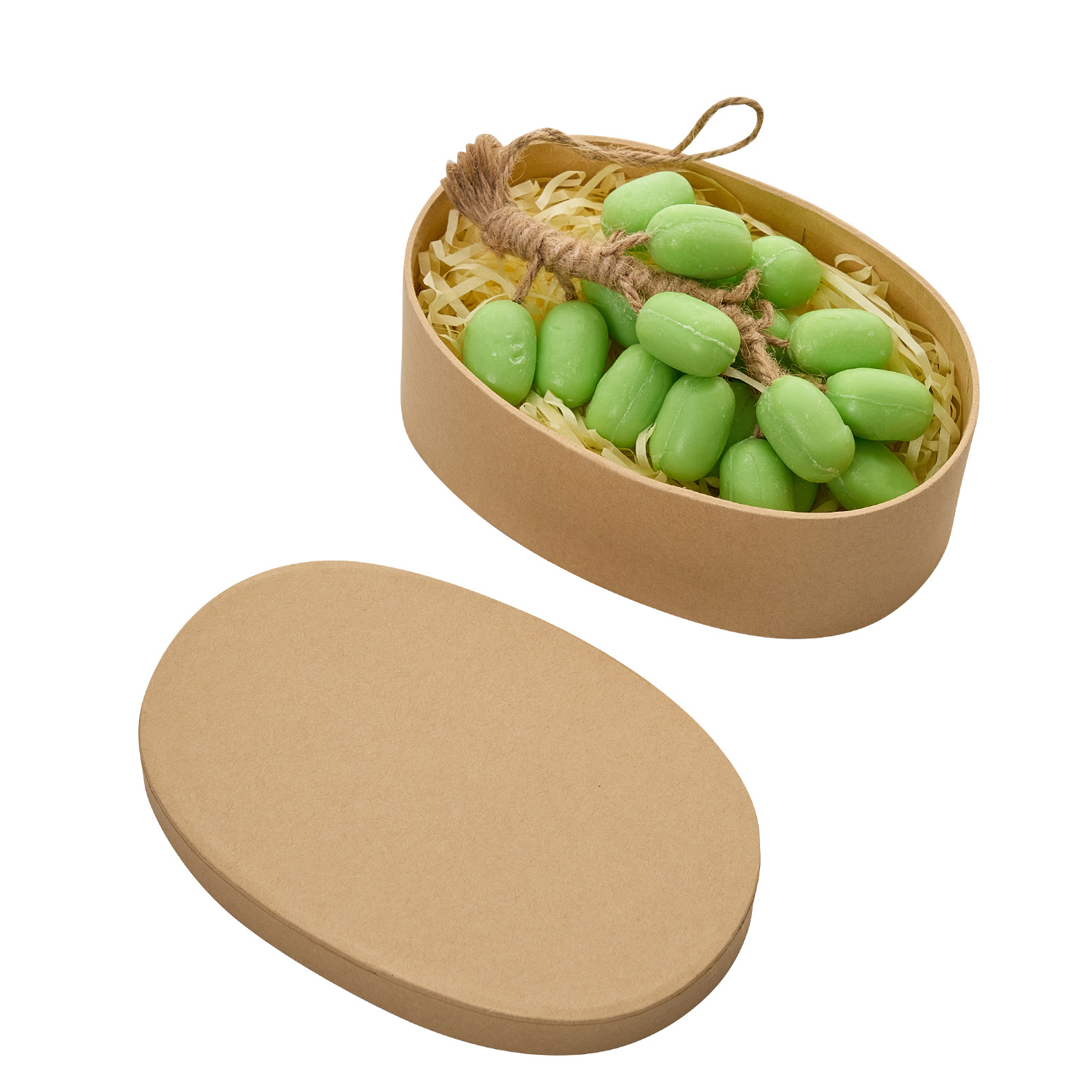 Caja de regalo de jabón de uva Caja de regalo de souvenirs de jabón hecho a mano Caja de regalo de jabón hecho a mano de uva Caja de papel kraft Caja de regalo del día del maestro