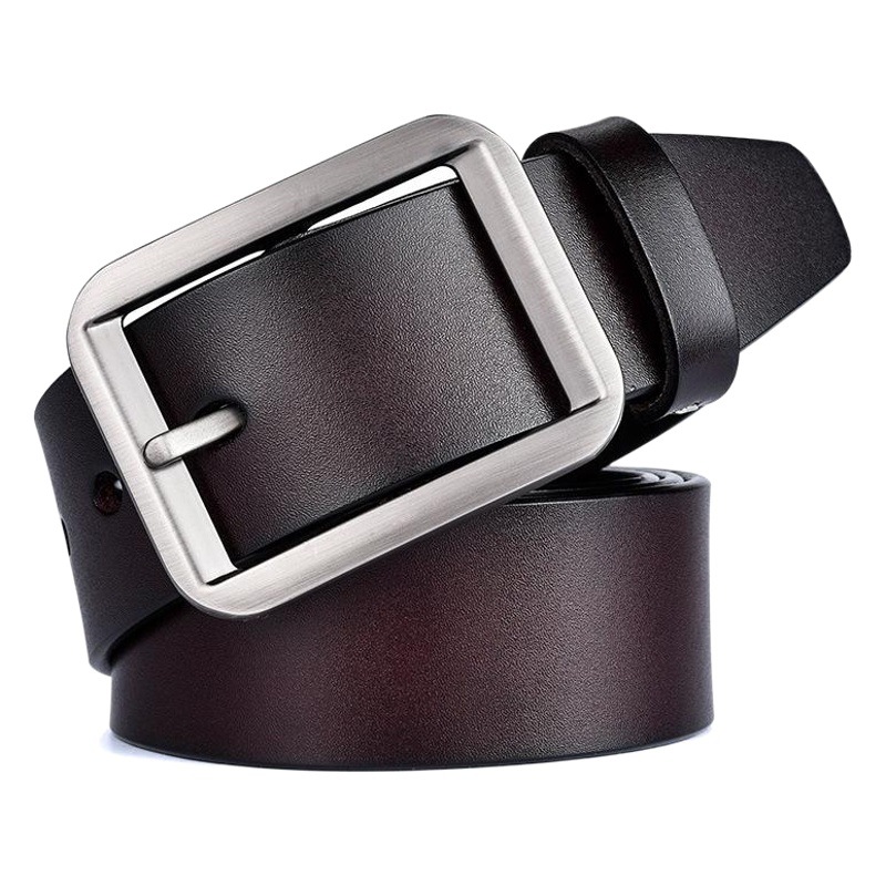 Suministro transfronterizo nuevo cinturón de cuero genuino de los hombres de piel de vaca hebilla cinturón casual retro entidad supermercado pantalones cinturón