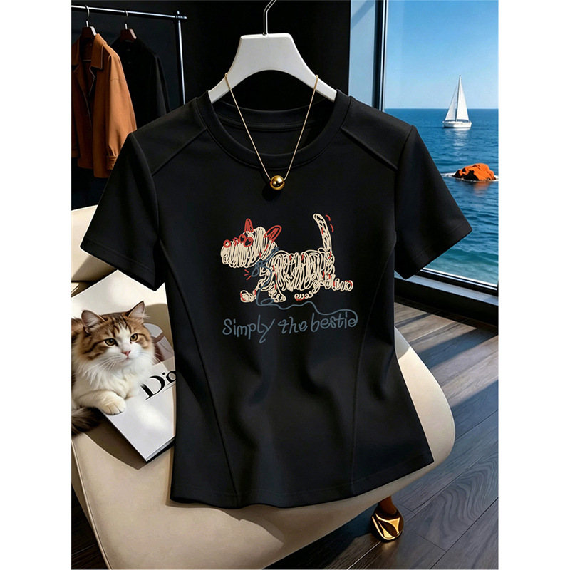 Black (graffiti line puppy style) / S