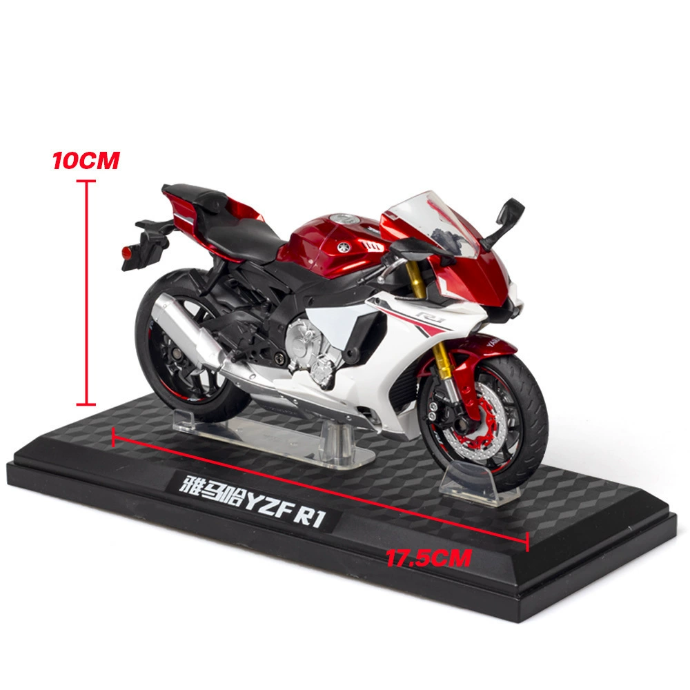 [Коробка] Caipa 1:12 модель коллекции алюминиевого мотоцикла Yamaha YZF-R1 и декоративный подарок для cross-border