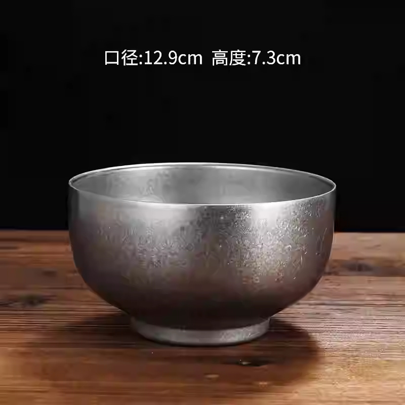 13cm 원형 화상방지 그릇(눈꽃모래)