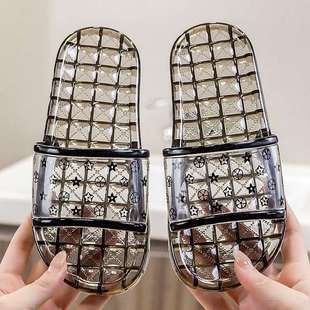 High-Looking Crystal Sandals, Summer Indoor Home Trendy Flat Slippers