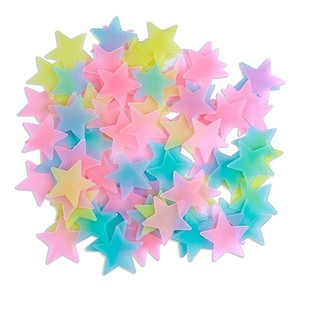 Cross-border new luminous stars 3cm luminous stickers children's student room 8cm monthly fluorescent 4cm moon luminous stickers