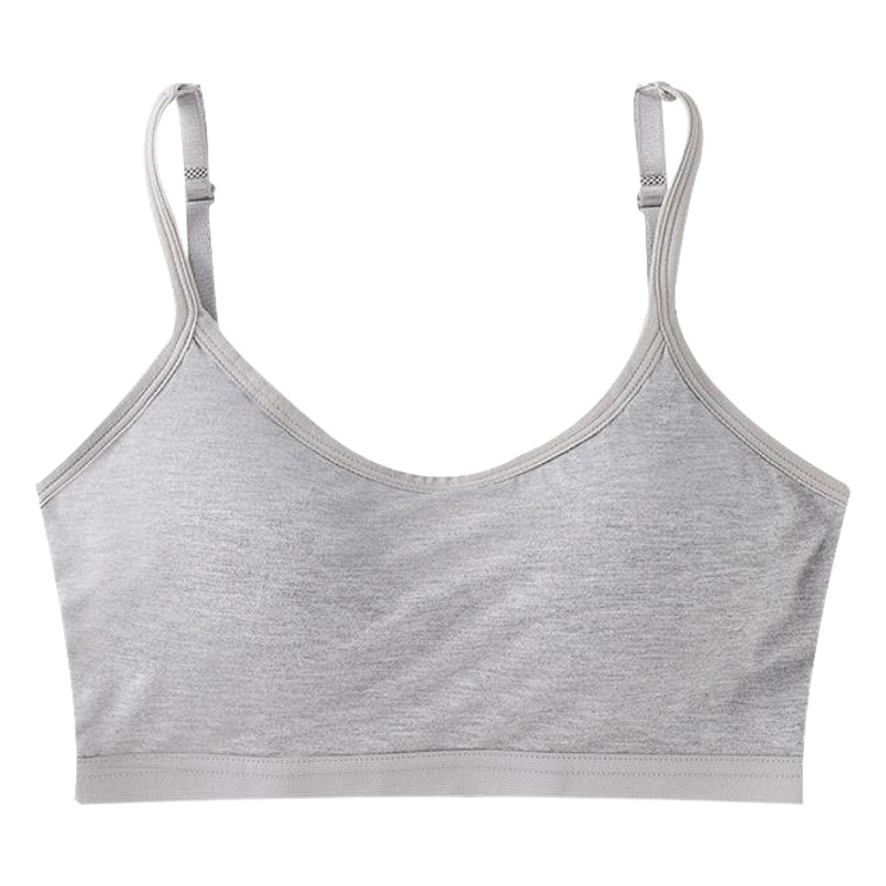 All-In-One Fixed Cup Beautiful Back Sling Wrapped Chest Tube Top Push-Up No Steel Ring Cotton Sleep Sports Bra for Women