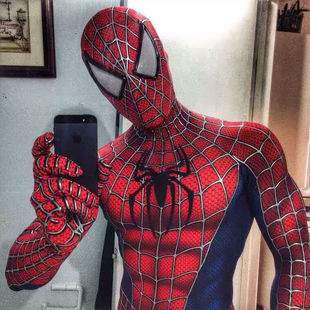 Halloween Marvel Spider-Man Costume Cos Bodysuit Iron Man Elastic Costume Cartoon Costume Jumpsuit