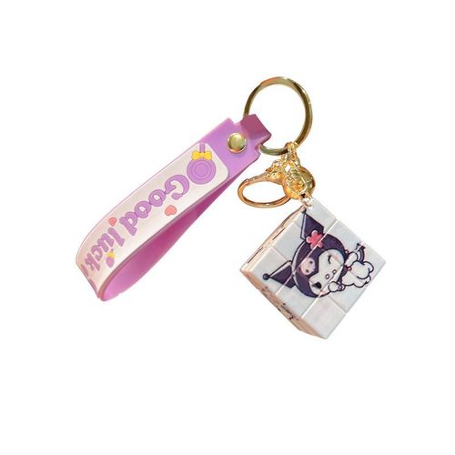 Handshake Cat Magic Cube Keychain Pendant Cartoon Key Ring Accessory Charm Keychain Bag Purse Wholesale Doll Cute Accessory