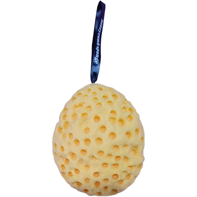 Esponja de baño hidrófila en forma de gota cepillo de baño de algodón de baño de panal cepillo de limpieza hidrófilo sin látex