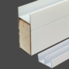 (25U-shaped grooved tube + double edge sealing) 60 cm white