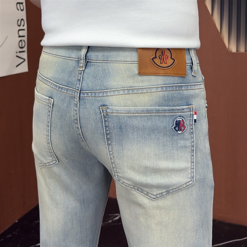 Guangzhou Xintang Trendy Brand Cross-Border Men's Slim-Fit Skinny Jeans, Light Luxury Export Casual Pants, New Spring/Summer Model Guangzhou Xintang Trendy Brand Cross-Border Men's Slim-Fit Skinny Jeans, Light Luxury Export Casual Pants, New Spring/Summer Model