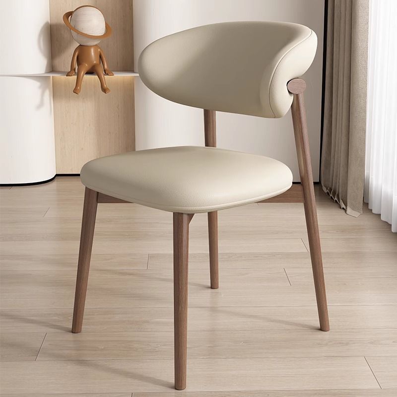 Nordic Imitation Solid Wood Dining Chair Home Simple Modern Designer Backrest Chair Restaurant Leisure Light Luxury Desk Stool