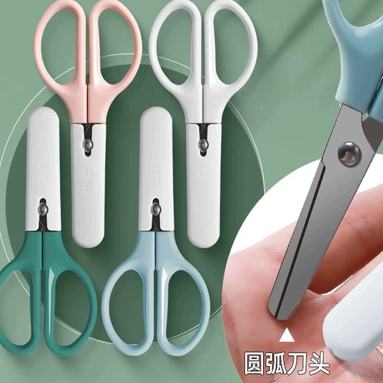 Детские безопасные ножницы для рукоделия, ученики, оригами, DIY, широкая палитра цветов