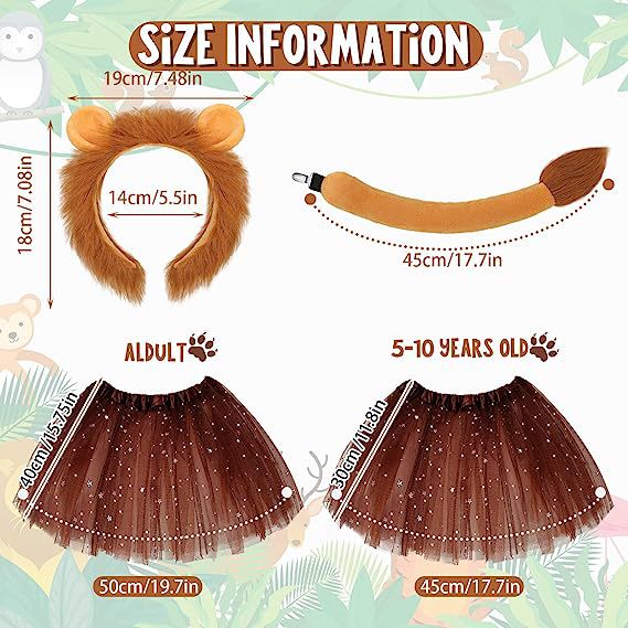 Halloween Déier Oueren kreativ Requisiten Zoo Léiw Oueren Kappband Kappschmuck_voghion.com