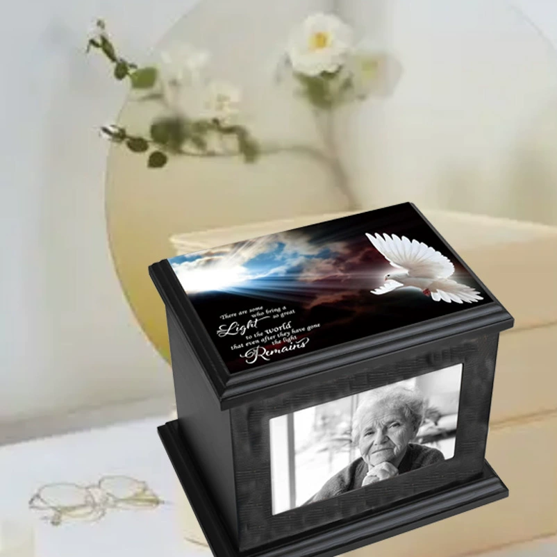 Большая урна для жизни человека Монтаж для животных Деревянная урна