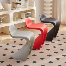 7K可叠放加厚塑料凳子家用现代简约潘东椅结实耐用商用餐桌备用板