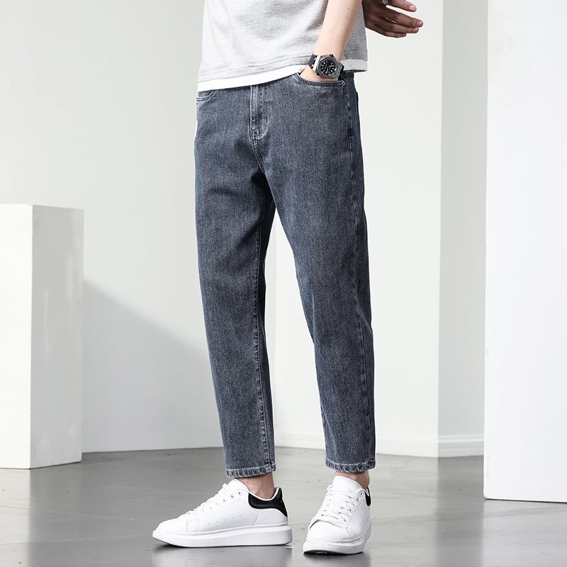 Deep Inventory Casual Straight-Leg Jeans for Men 2026 New Summer Thin Loose Straight Blue Jeans