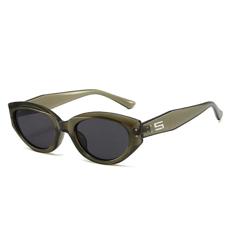 Очки солнцезащитные UV400 Cat-Eye стиль, компактное оформление лица, европейский тренд