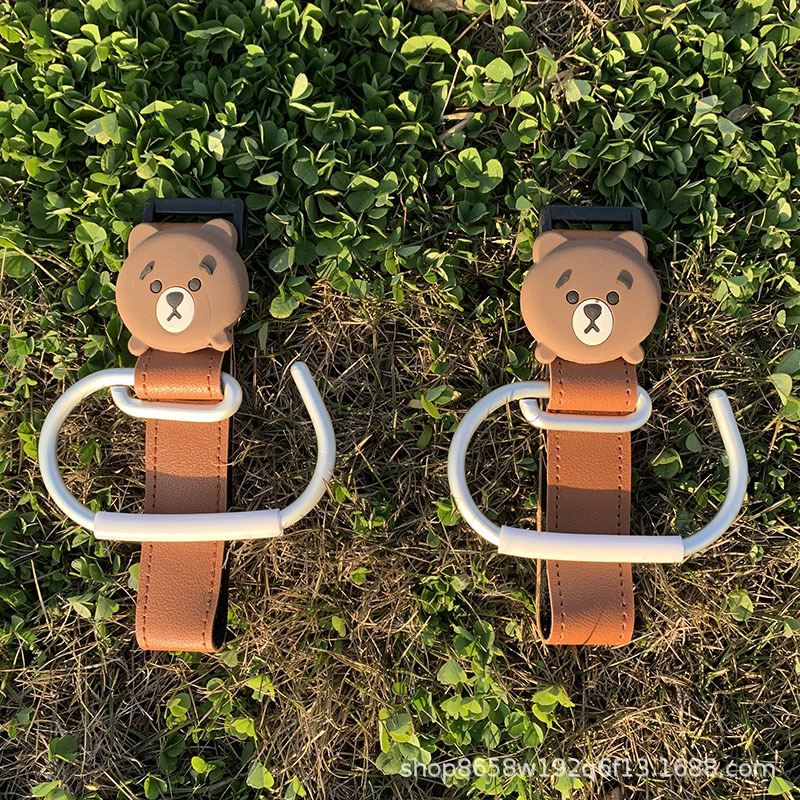 Aluminum alloy hook-little black bear hook (brown single)