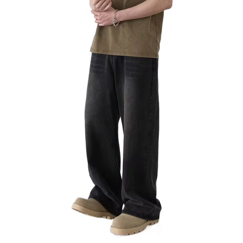 Cross-border trade jeans American high street retro straight loose high-end sense trend Shopee hit factory wholesale 