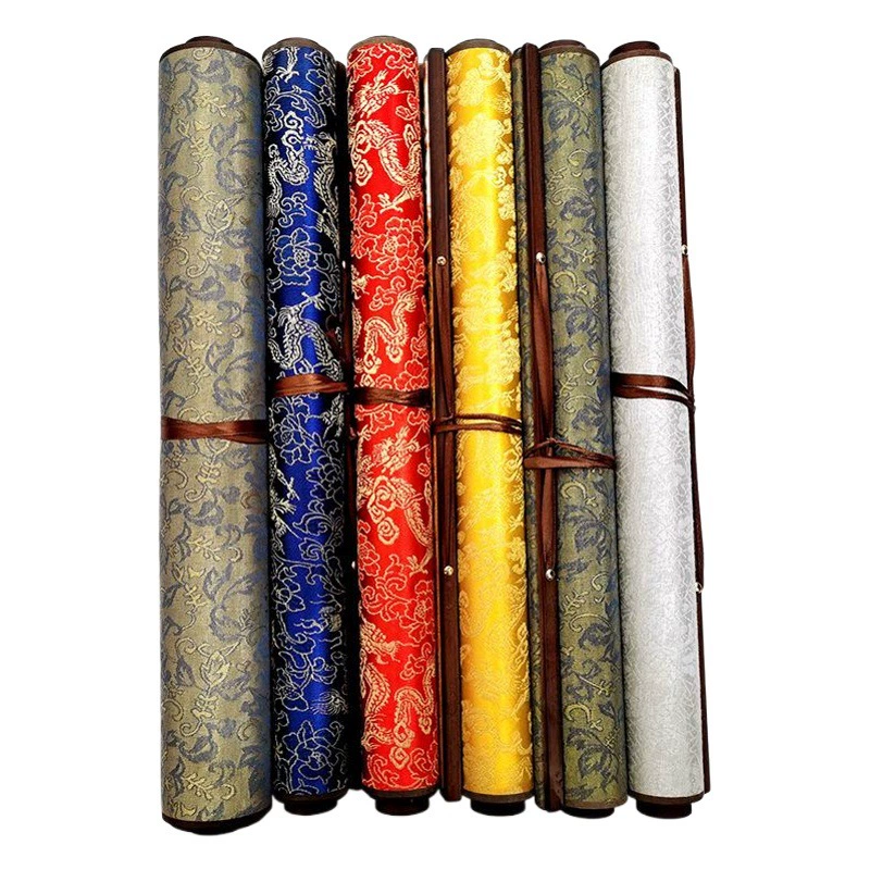 Qibaotang Высококачественная водная ткань для письма Имитация парчи Сюань монтаж десять тысяч раз водная ткань для письма свиток каллиграфия водная ткань для письма производитель