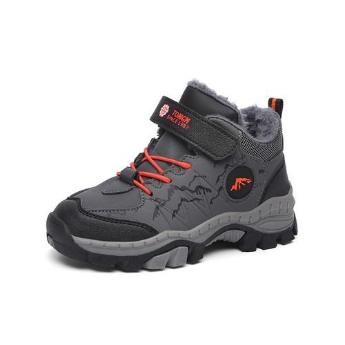 2025 Winter Thick Cotton Warm Men's Children's Hiking Shoes with Anti-Slip for Older Children and Girls