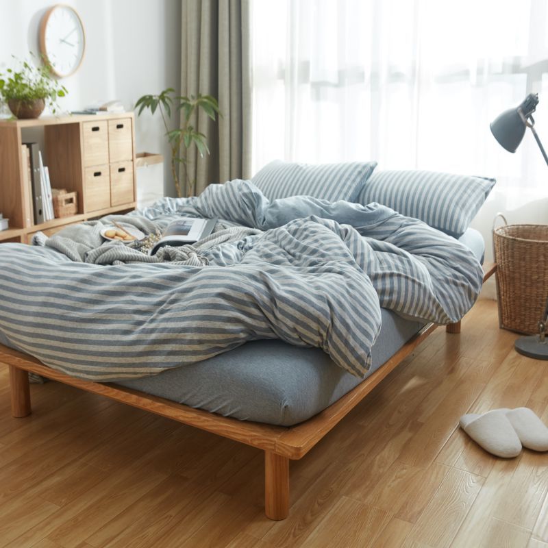 Cama de cama de algodón sin impresión de una sola pieza de tejido Tianzhu algodón Simmons sábanas de algodón antideslizantes fijas colchón cubierta protectora image 25