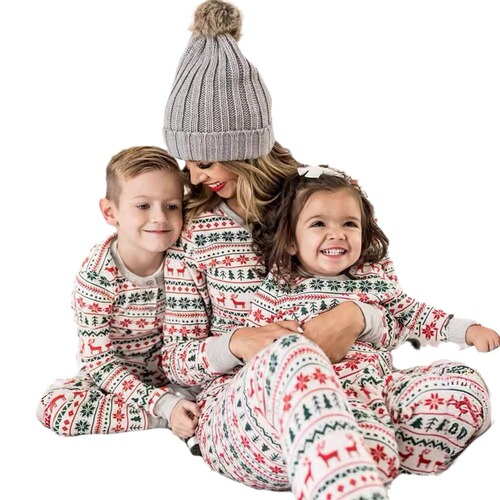 Amazon Bestseller 2024 Autumn/Winter Christmas New Arrival Parent-Child Set Home Set Pajamas Promotion
