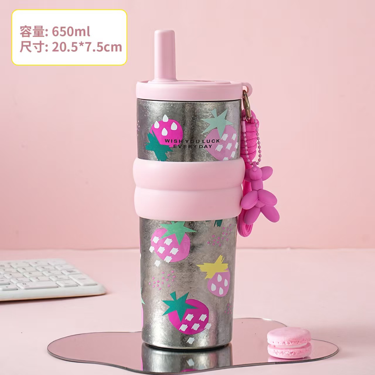 Polvo de fresa 650ml