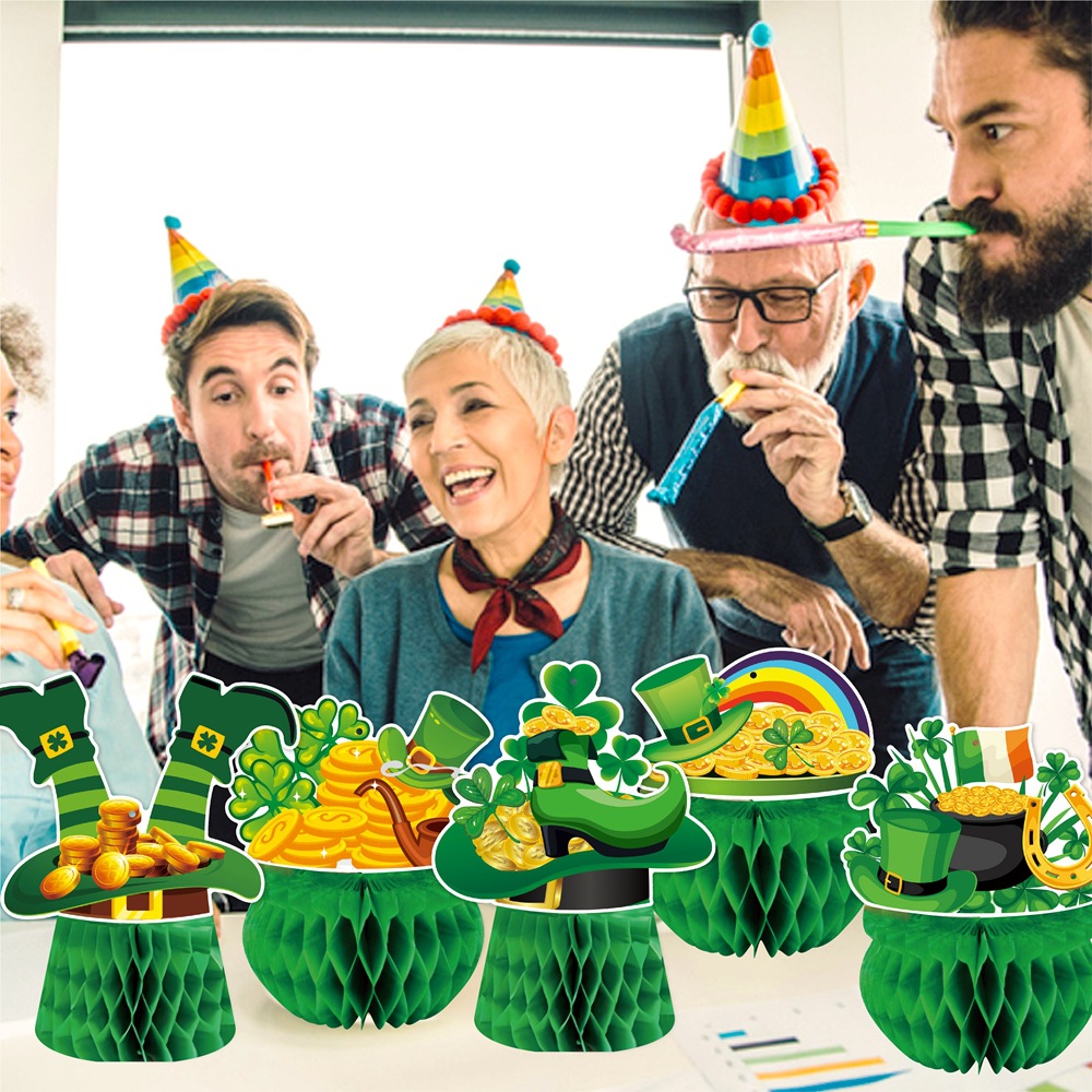 Transfronterizo nuevo día de San Patricio decoración colgante colgante colgante estereoscópico colgante decoración de fiesta del día de Irlanda