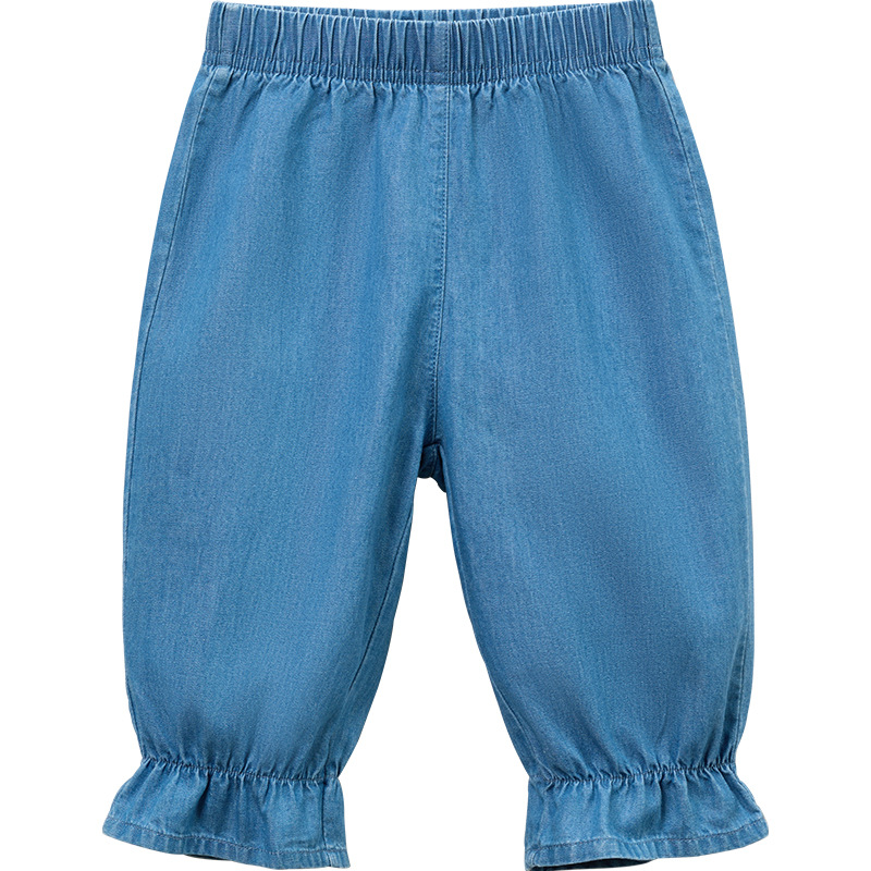 Pantalones para bebés primavera / otoño / verano para niños algodón abierto para niñas pantalones de verano delgados para niños jeans para bebés image 6