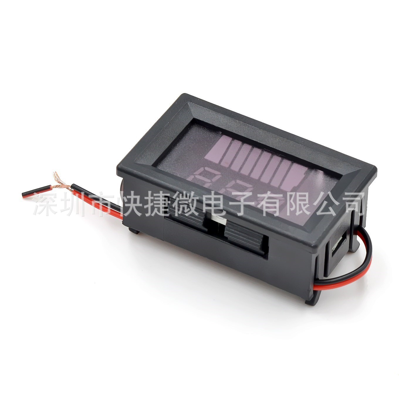 12V-60V电动车电瓶蓄电池电量表显示器直流数显锂电池车载电压表