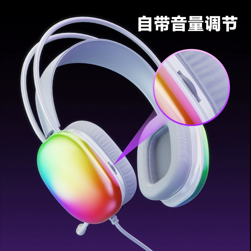 Лайку Ht409 проводные USB наушники 7.1 канал RGB подсветка -гарнитура для ноутбука компьютер гарнитура