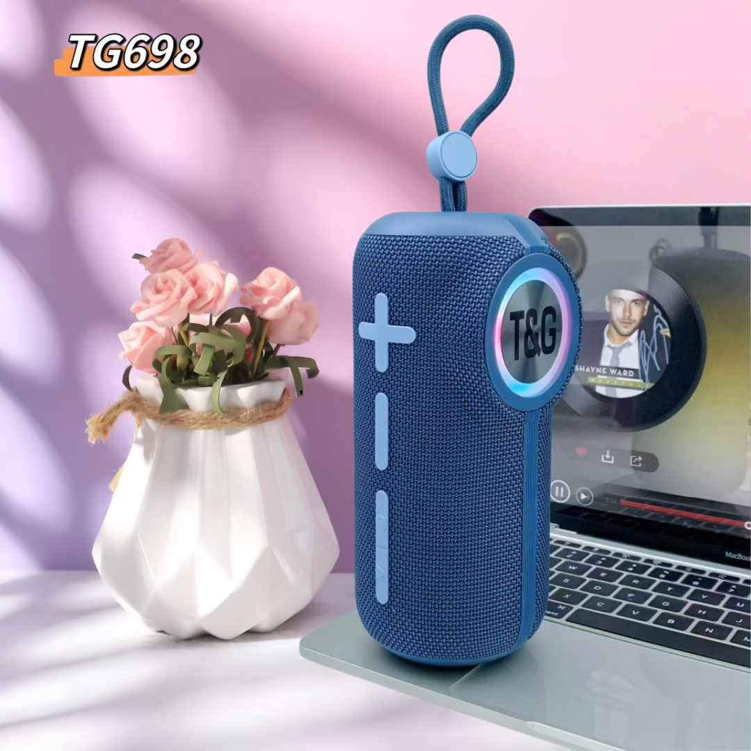 Transfronterizo nuevo TG698 altavoz Bluetooth portátil subwoofer impermeable al aire libre llamada inalámbrica portátil TWS pequeño estéreo