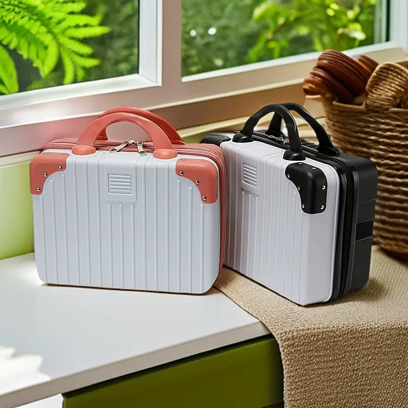 定制14寸小型行李箱化妆品收纳箱化妆箱登机箱轻便旅行箱