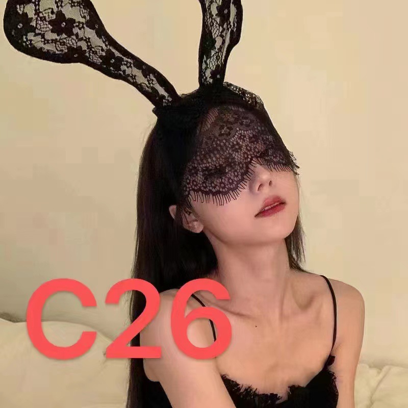 Sensory Accessory Set with Eye Mask, Cat Ear Headband, Bell Collar and Lace Gloves — detail image 25