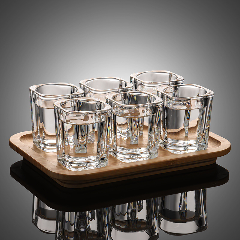 70ML 작은 사각컵/6개(트레이 제외)